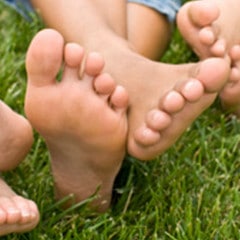 Healthy feet without callus